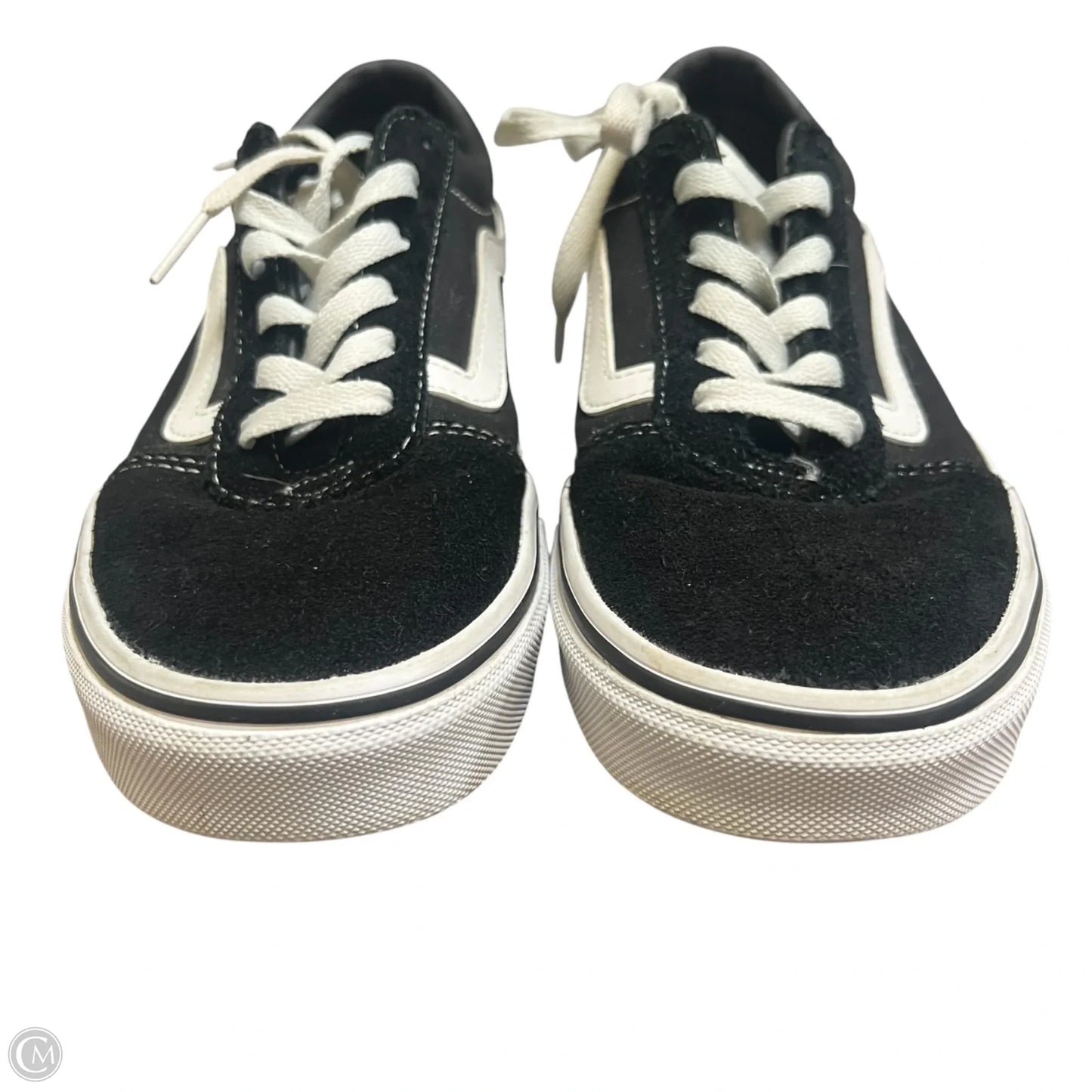 Shoes Sneakers By Vans In Black & White, Size: 8