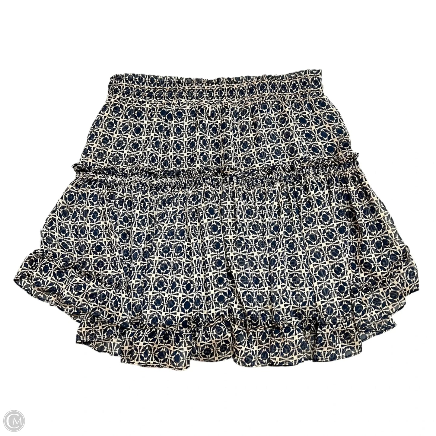Skirt Designer By Misa In Blue & Tan, Size: 4