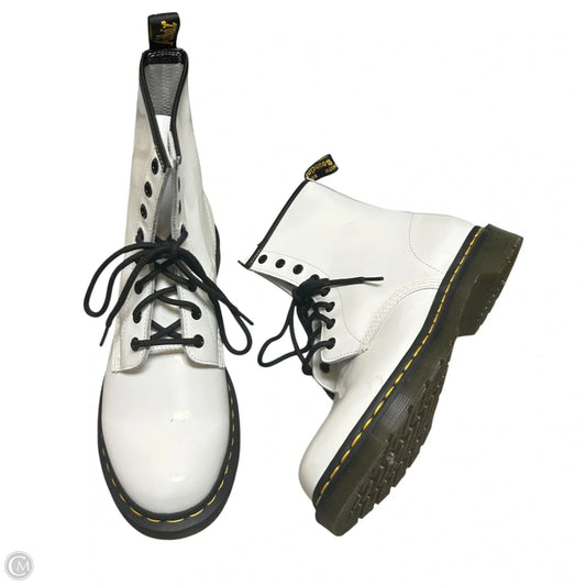 Boots Combat By Dr Martens In White, Size: 11