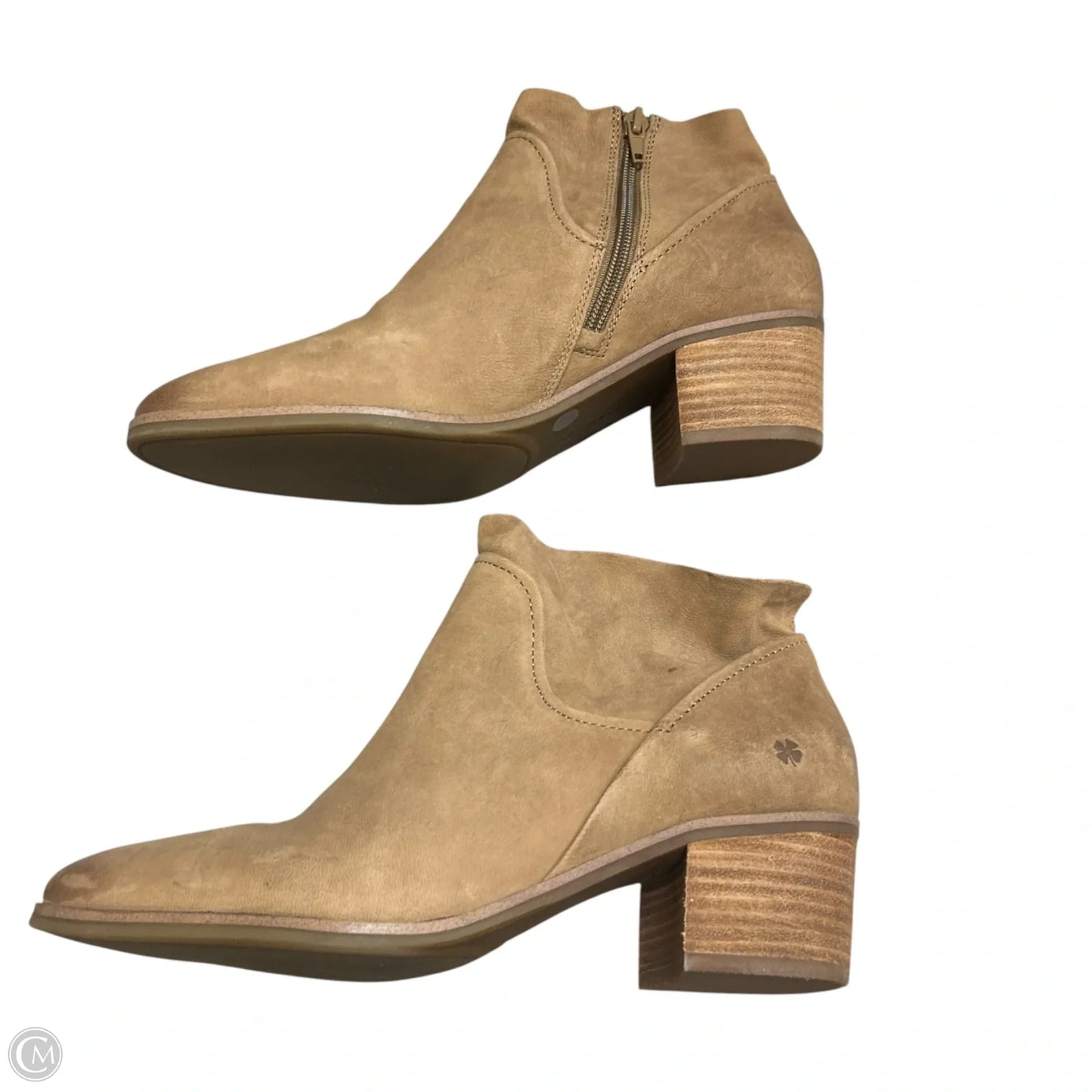 Boots Ankle Heels By Lucky Brand In Tan, Size: 9.5
