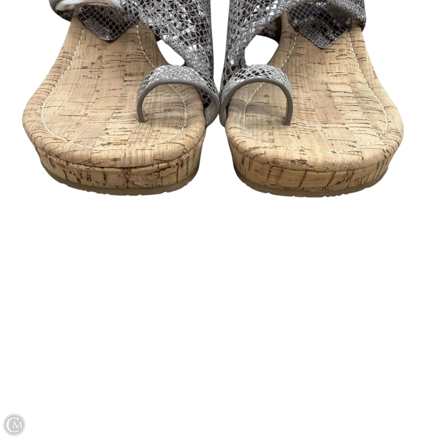 Sandals Heels Wedge By Donald Pliner In Taupe, Size: 7.5