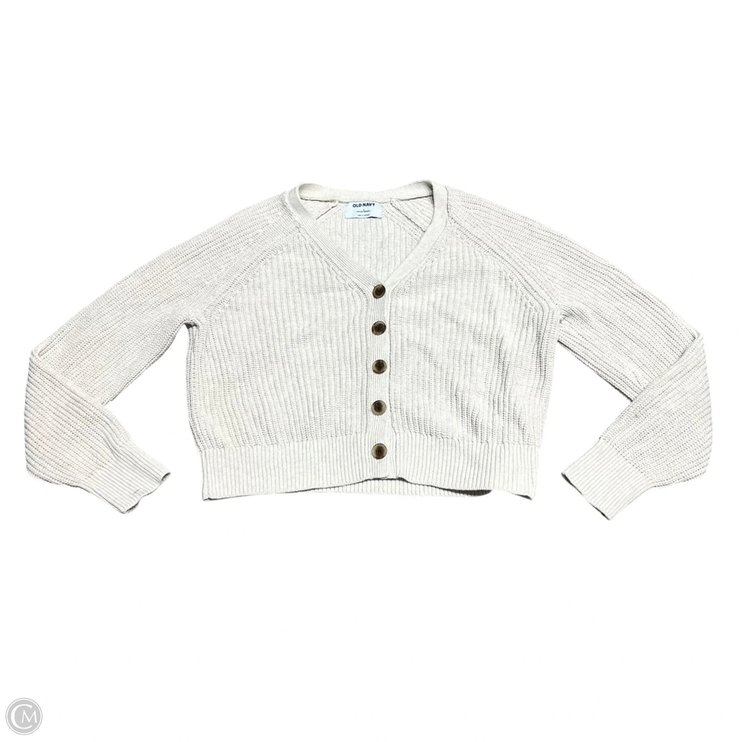Sweater Cardigan By Old Navy In Tan, Size: S