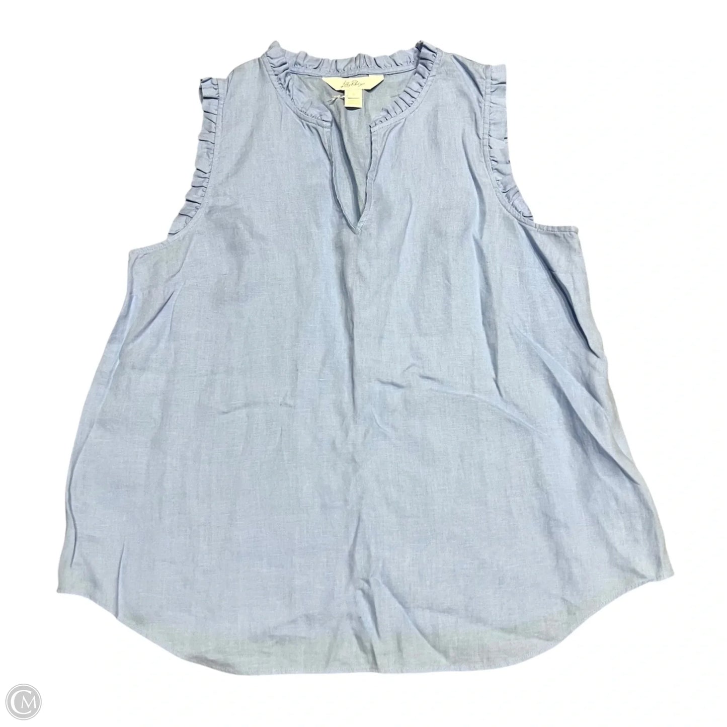 Top Sleeveless Designer By Lilly Pulitzer In Blue, Size: S