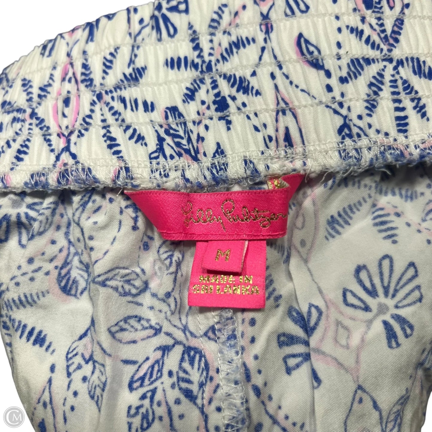 Shorts Designer By Lilly Pulitzer In Blue & White, Size: 8