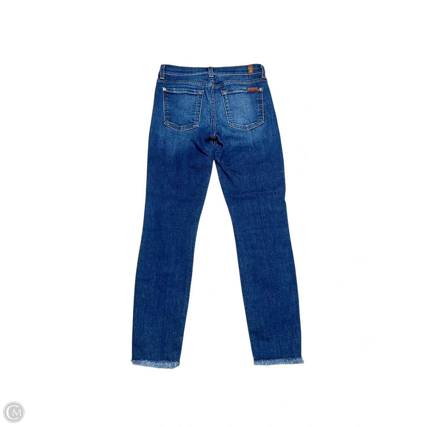 Jeans Skinny By 7 For All Mankind In Blue Denim, Size: 0