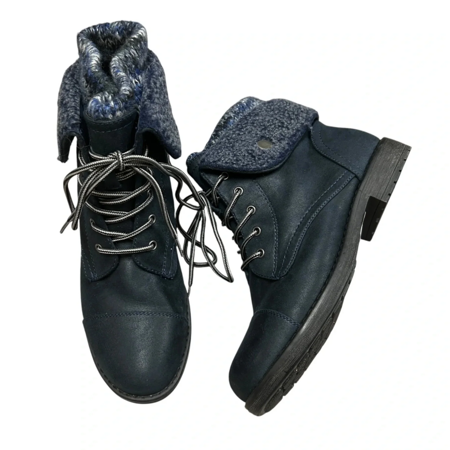 Boots Combat By Cliffs By White Mountain In Blue, Size: 9