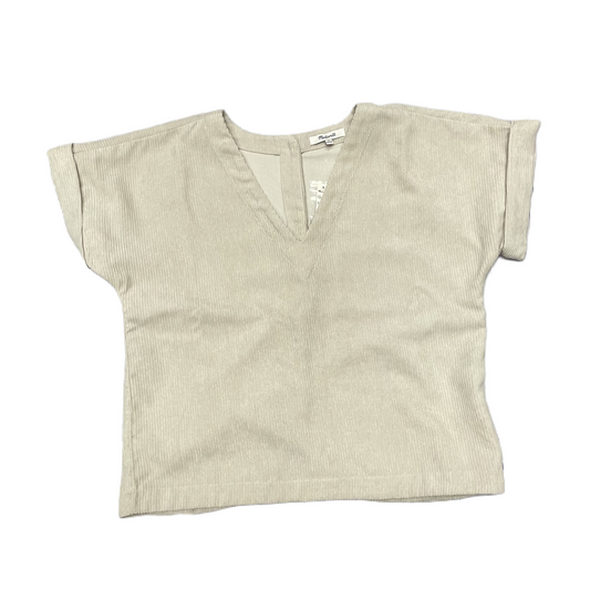 Taupe Top Short Sleeve By Madewell, Size: S