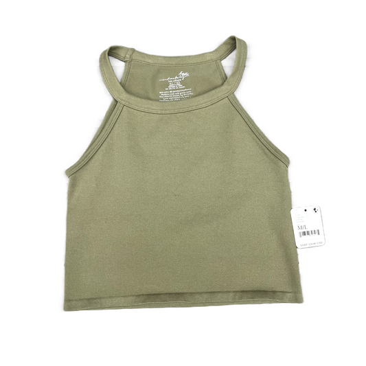 Green Top Sleeveless By Free People, Size: M