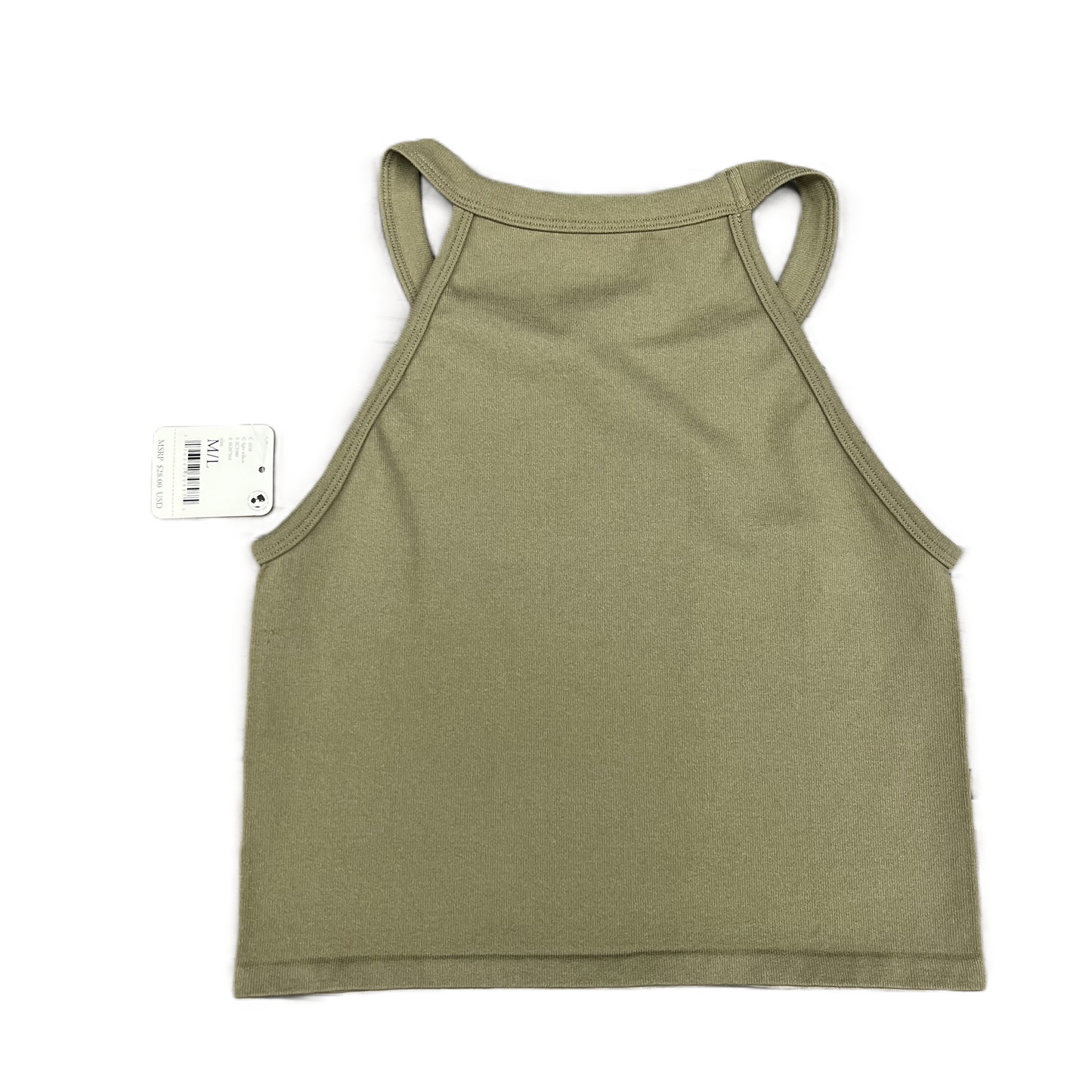 Green Top Sleeveless By Free People, Size: M