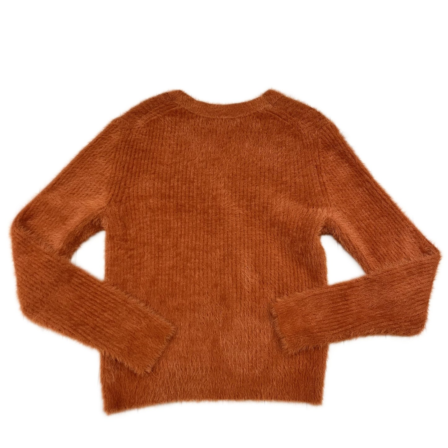 Sweater Cardigan By Banana Republic In Rust, Size: S