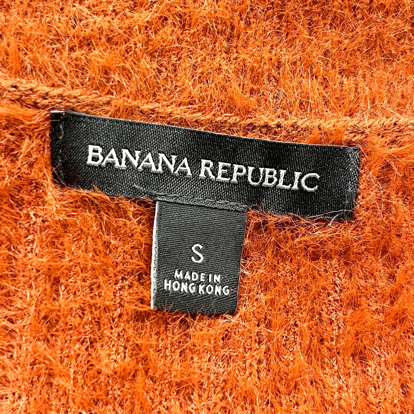 Sweater Cardigan By Banana Republic In Rust, Size: S