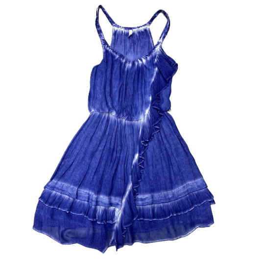 Blue & Purple Dress Casual Short By Free People, Size: Xs