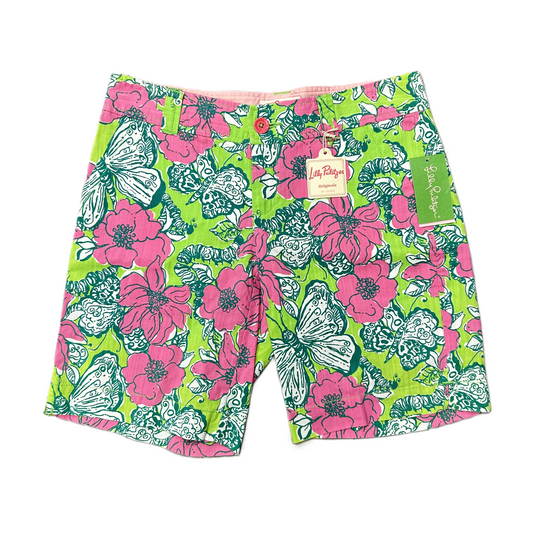 Green & Pink Shorts Designer By Lilly Pulitzer, Size: 4