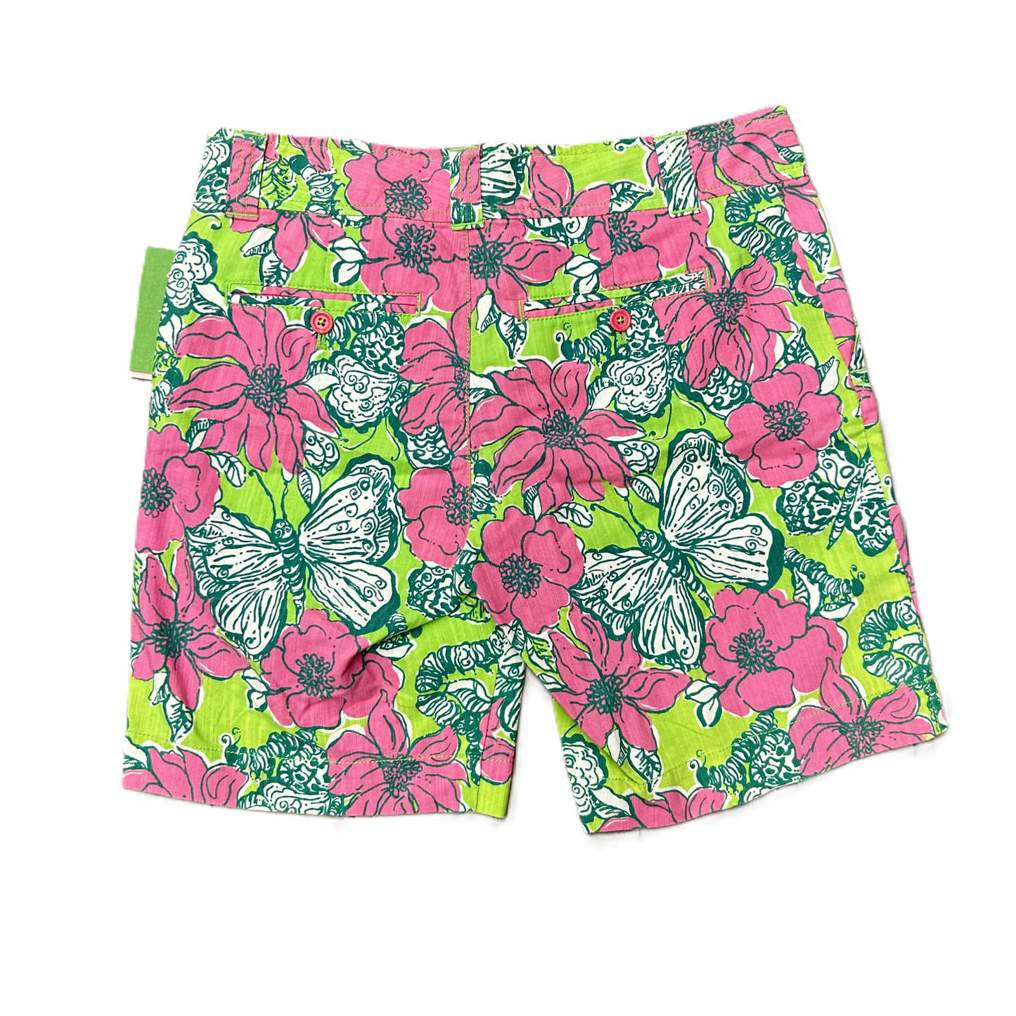 Green & Pink Shorts Designer By Lilly Pulitzer, Size: 4