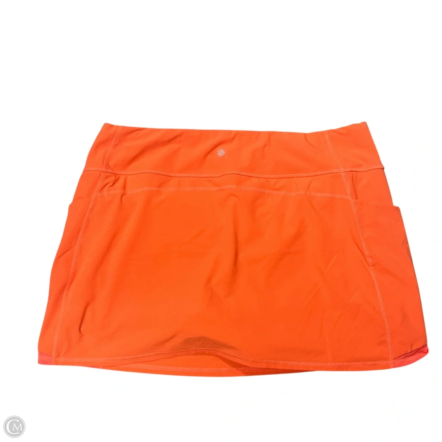 Athletic Skort By Athleta In Orange, Size: Xl