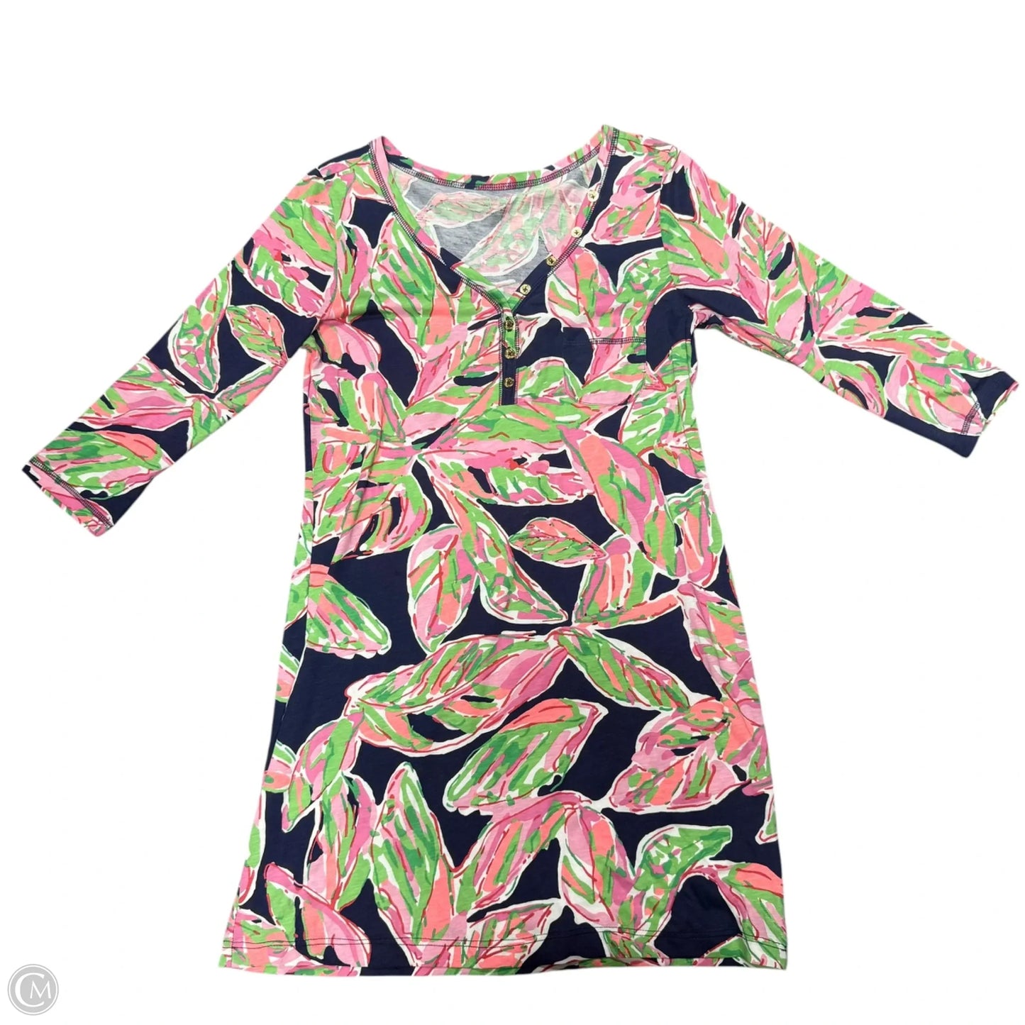 Dress Designer By Lilly Pulitzer In Blue & Pink, Size: M