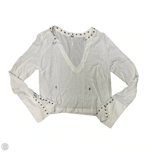 Top Long Sleeve By Free People In White, Size: S