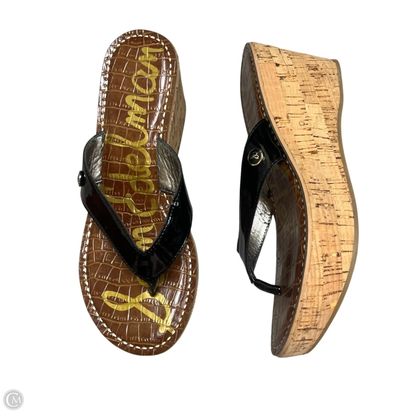 Sandals Heels Block By Sam Edelman In Black, Size: 6.5