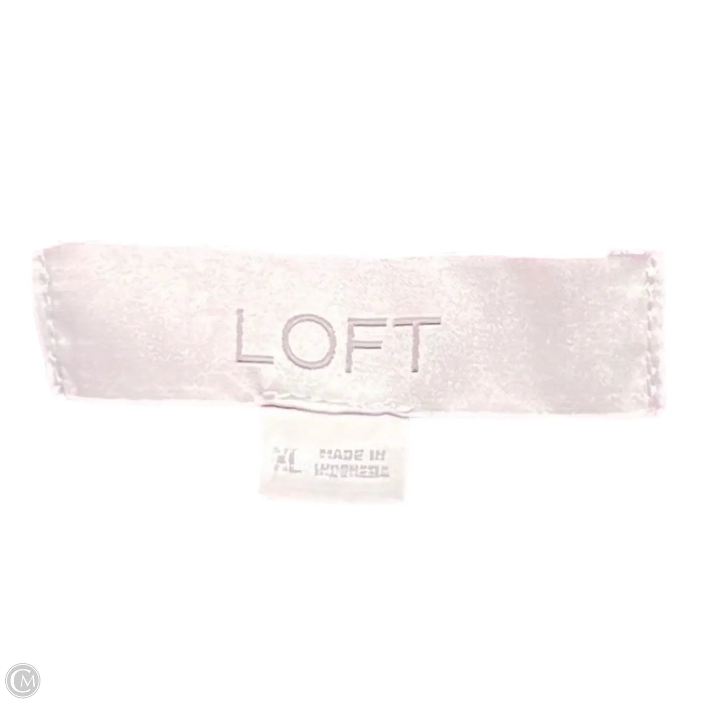 Blouse Long Sleeve By Loft In Maroon, Size: Xl