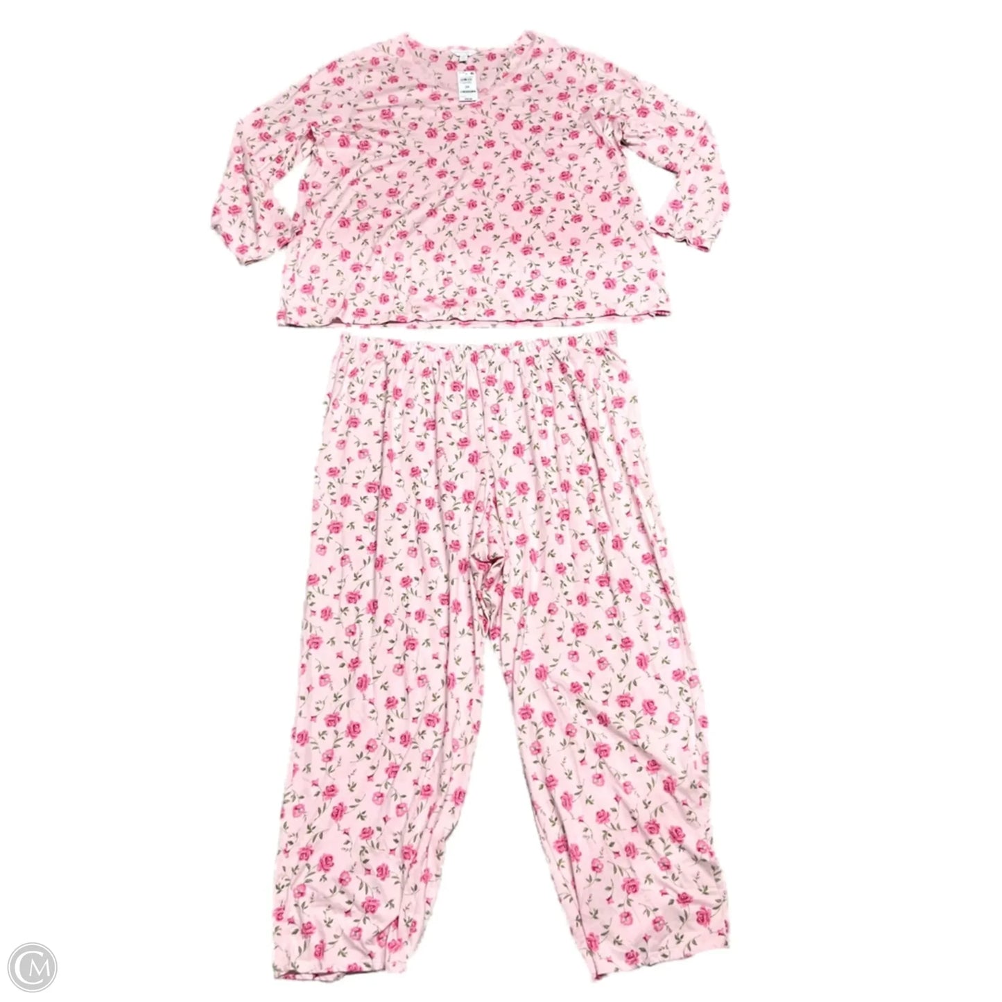 Pajamas 2pc By Charter Club In Pink, Size:  3x