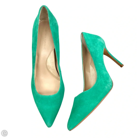 Shoes Heels Stiletto By Banana Republic In Green, Size: 7.5
