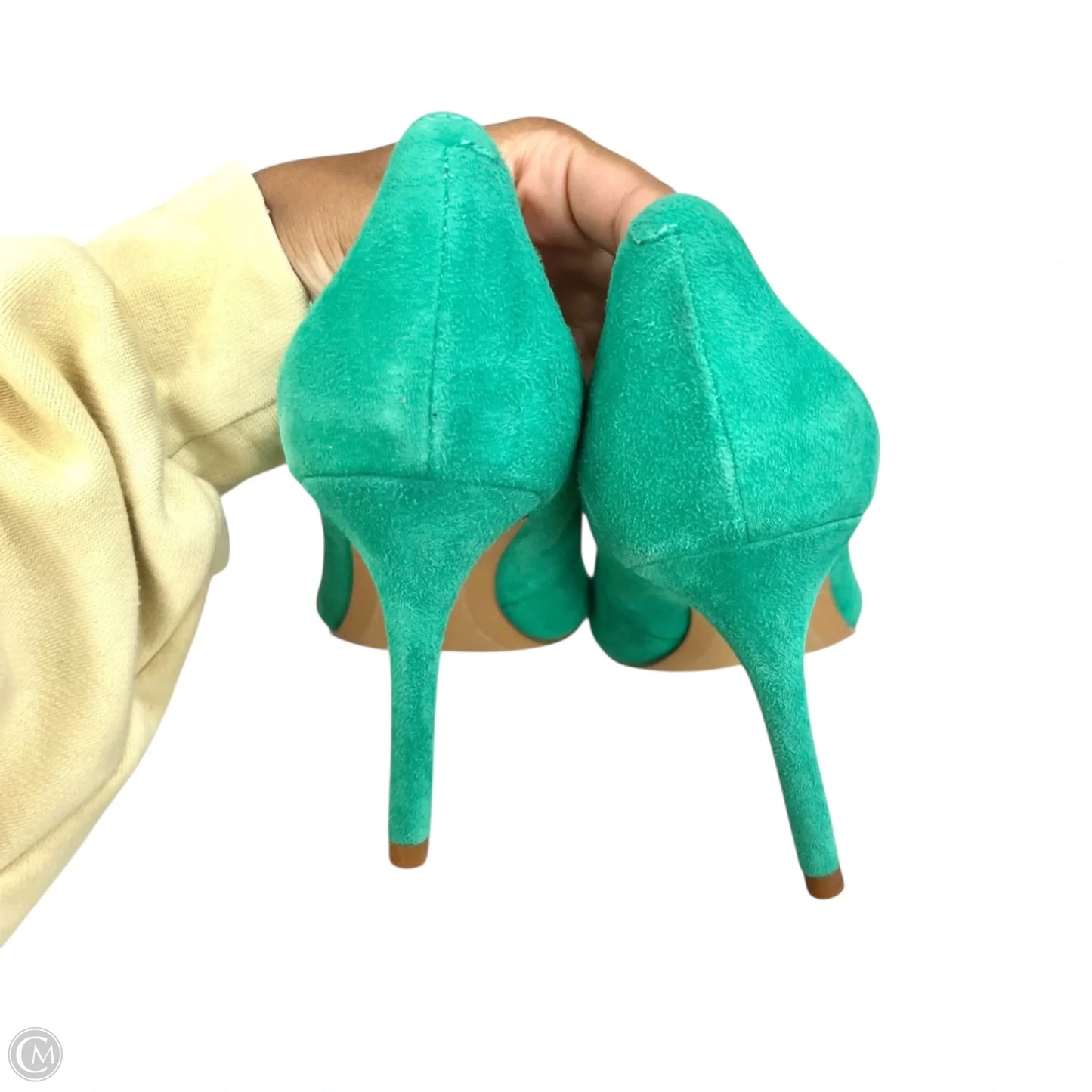 Shoes Heels Stiletto By Banana Republic In Green, Size: 7.5