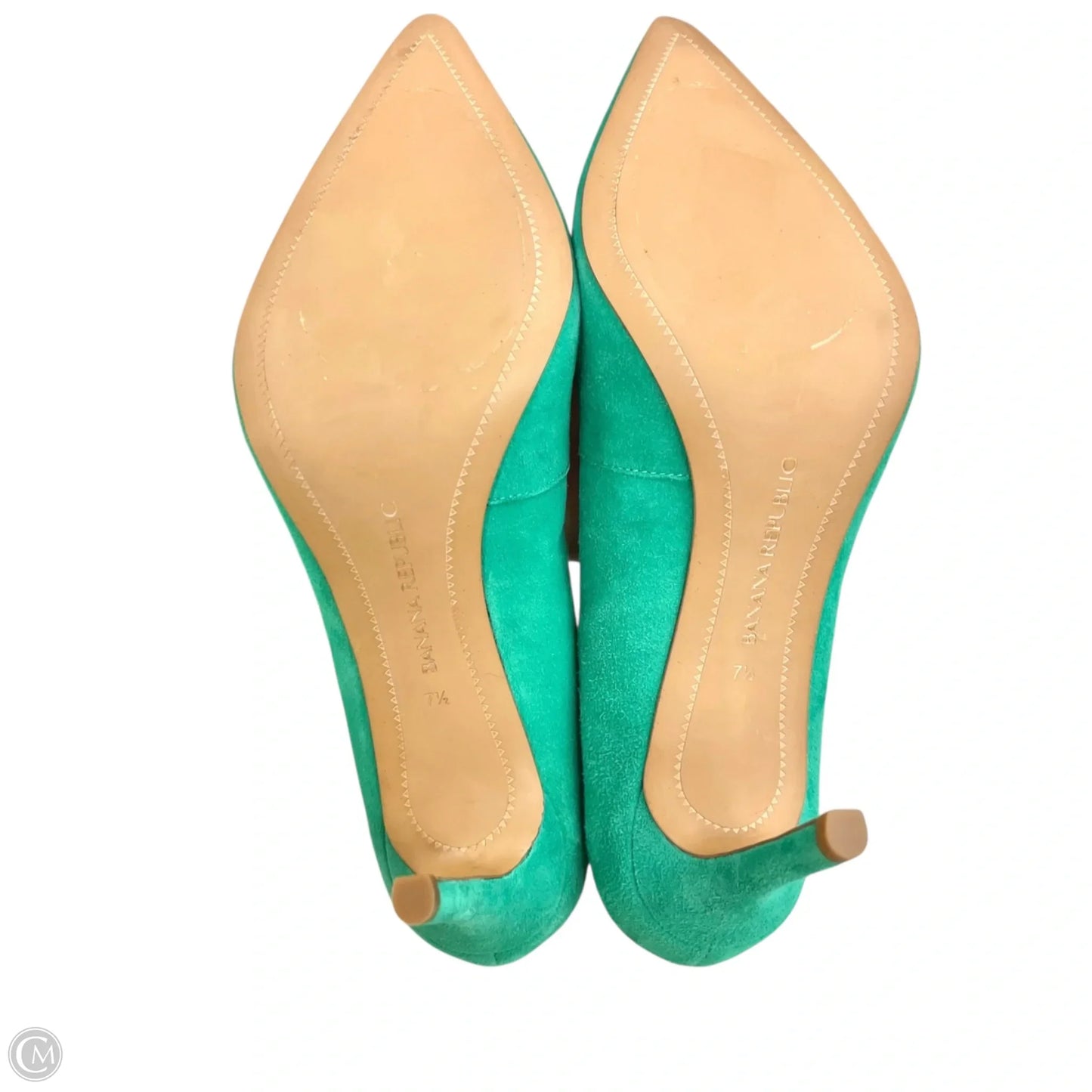 Shoes Heels Stiletto By Banana Republic In Green, Size: 7.5