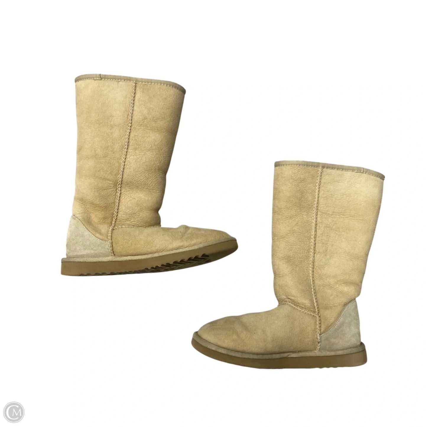 Boots Designer By Ugg In Tan, Size: 7