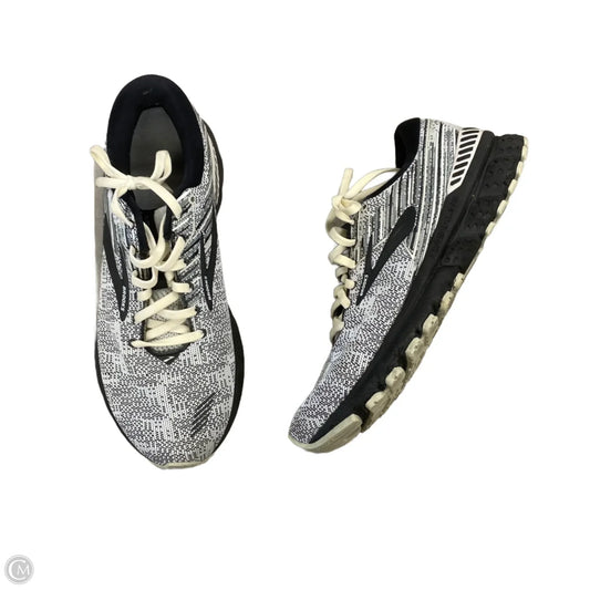 Shoes Athletic By Brooks In Black & Grey, Size: 9
