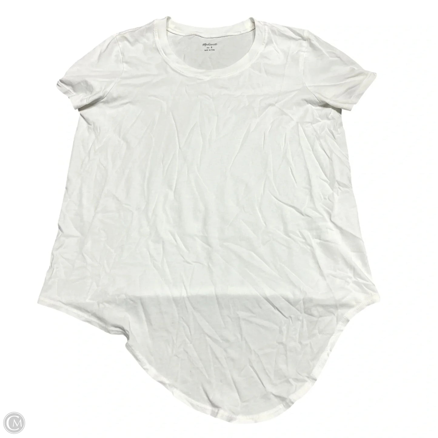 Top Short Sleeve Basic By Madewell In White, Size: S
