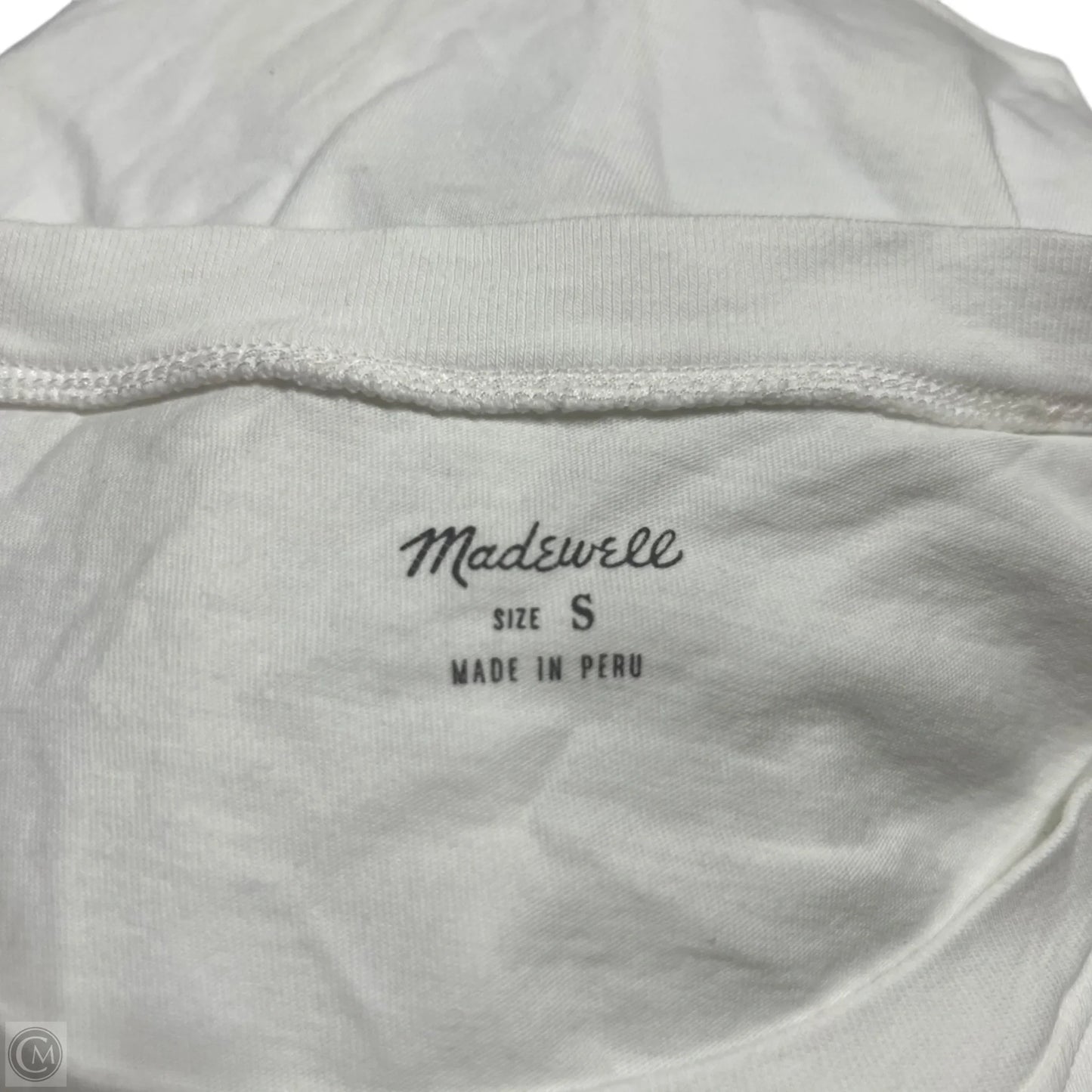 Top Short Sleeve Basic By Madewell In White, Size: S