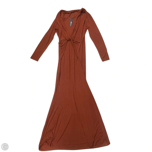 Dress Casual Maxi By Fashion Nova In Brown, Size: Xl