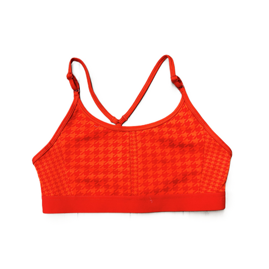 Athletic Bra By Nike Apparel In Orange & Red, Size: M