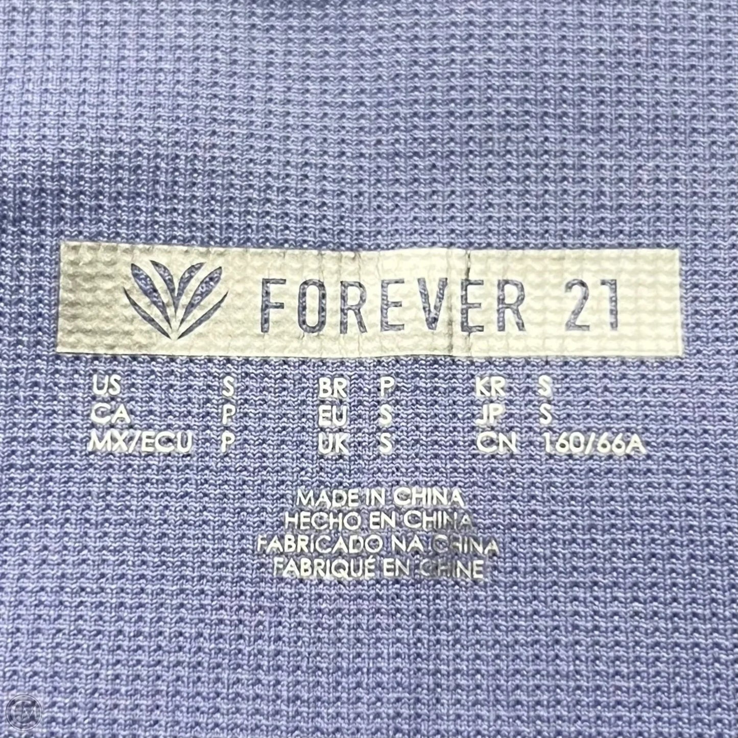 Athletic Leggings By Forever 21 In Purple, Size: S