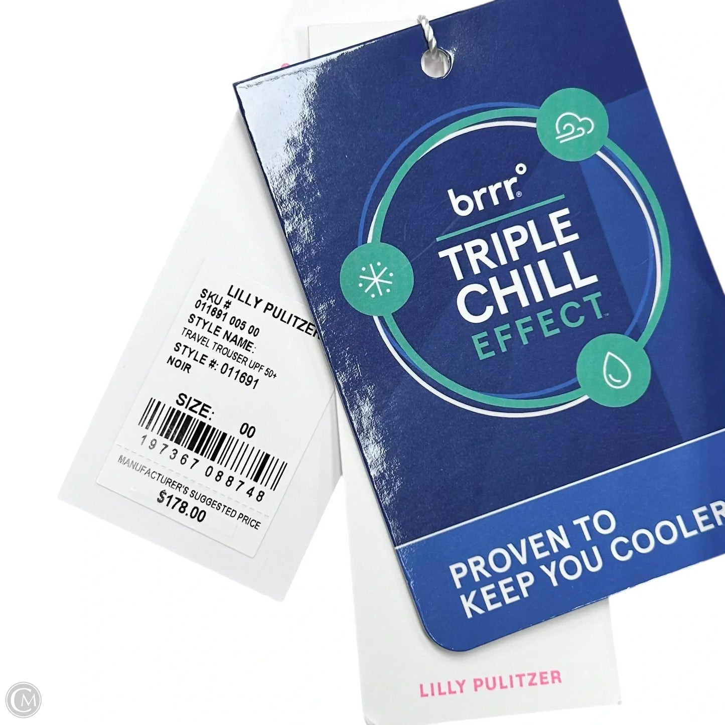 Pants Designer By Lilly Pulitzer In Black & Gold, Size: 00