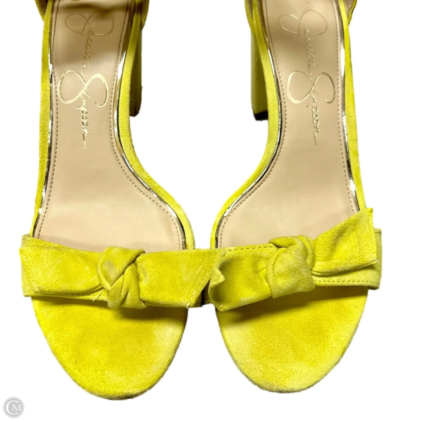 Sandals Heels Block By Jessica Simpson In Green, Size: 6