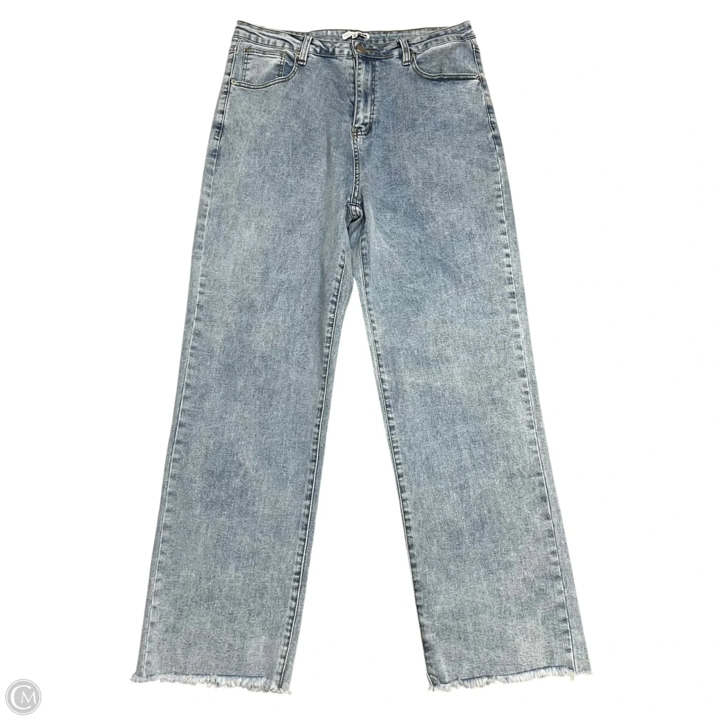 Jeans Straight By Fashion Nova In Blue Denim, Size: Xl