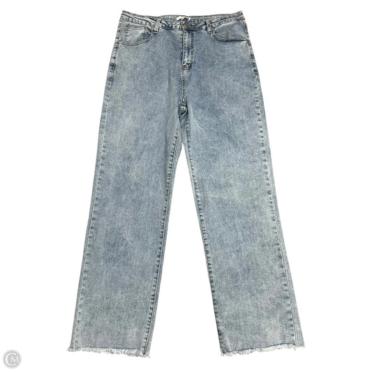 Jeans Straight By Fashion Nova In Blue Denim, Size: Xl