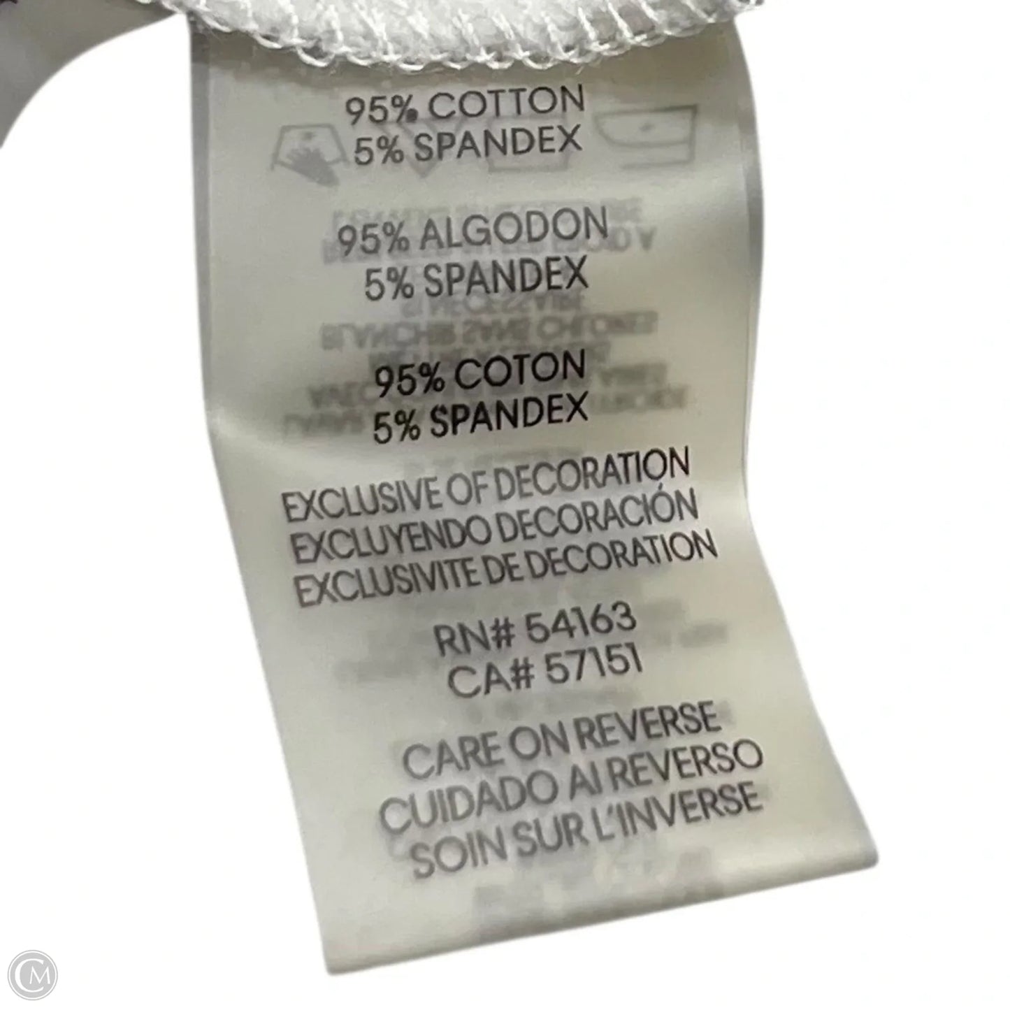 Top Short Sleeve Designer By Karl Lagerfeld In Black & White, Size: Xs