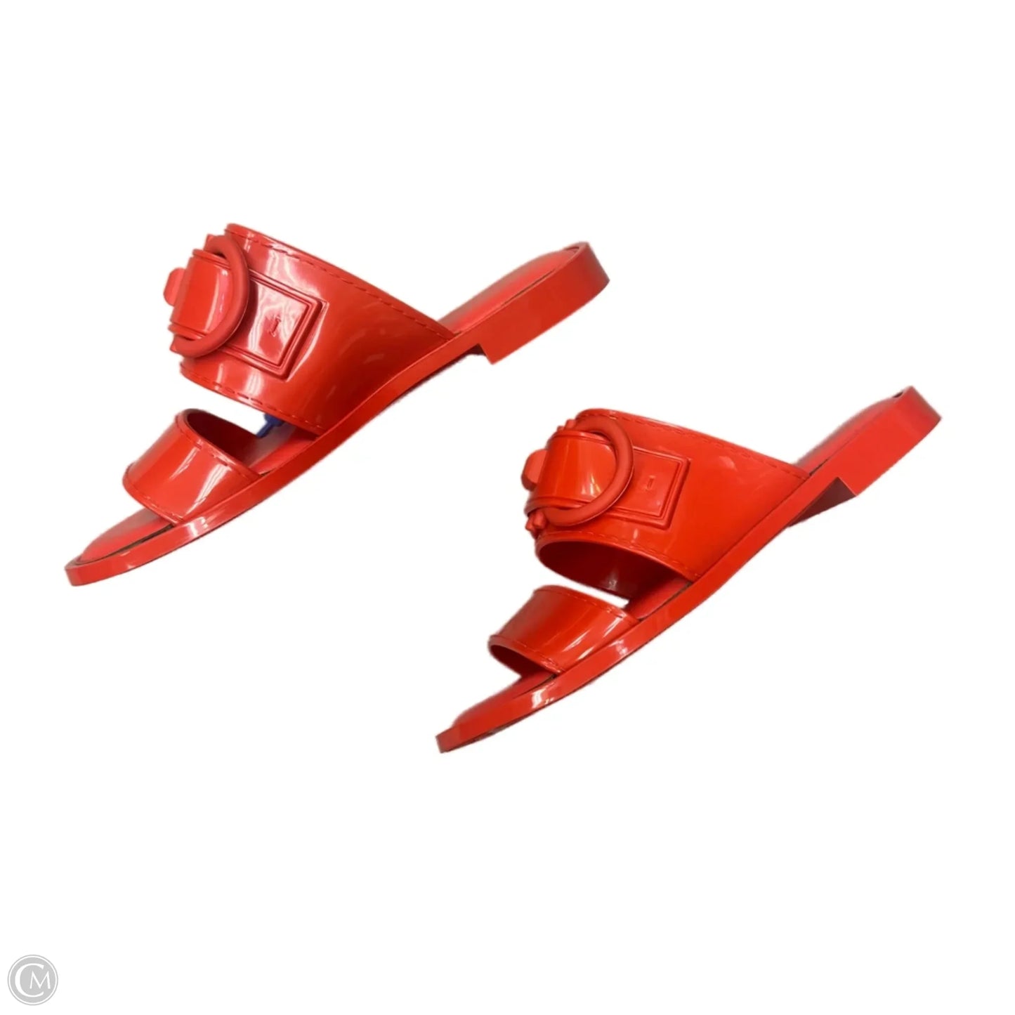 Sandals Designer By Ferragamo In Red, Size: 6