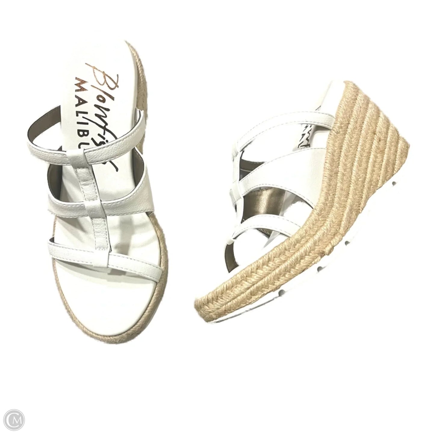 Sandals Heels Wedge By Blowfish In White, Size: 6
