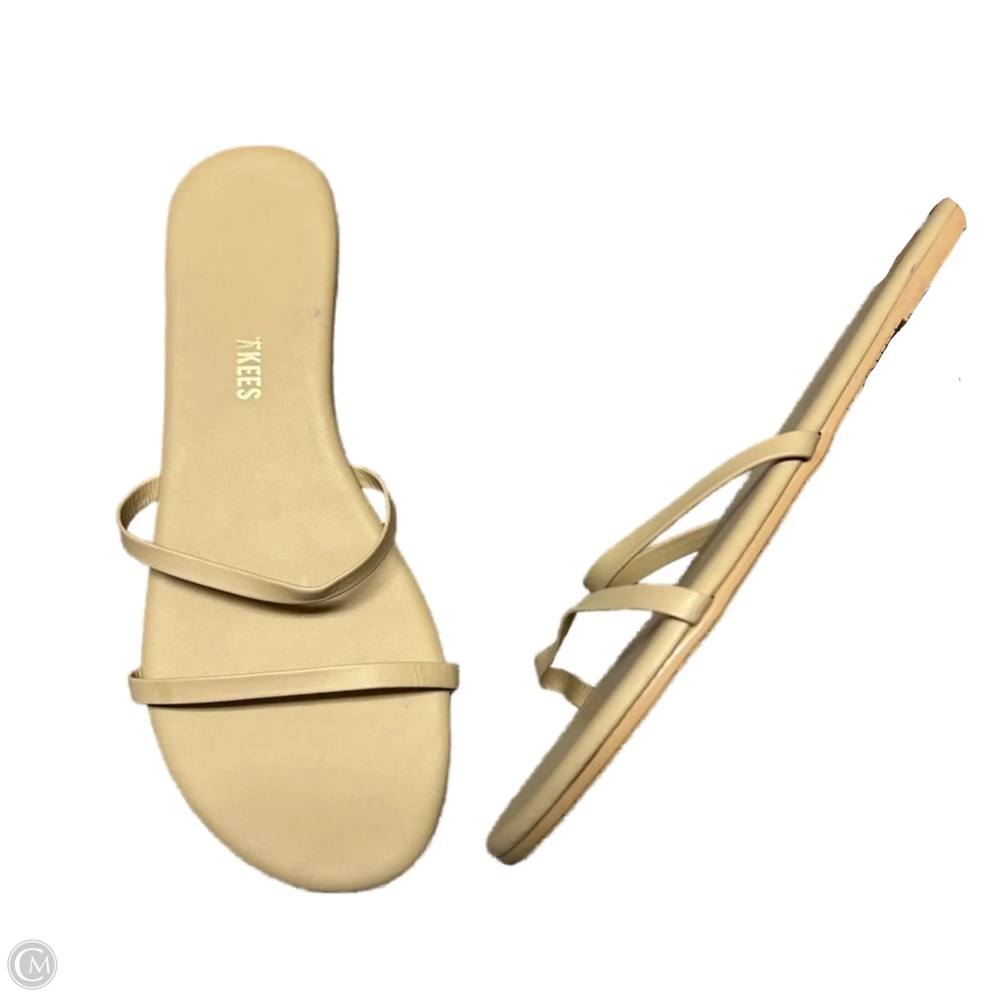 Sandals Flats By Tkees In Tan, Size: 10