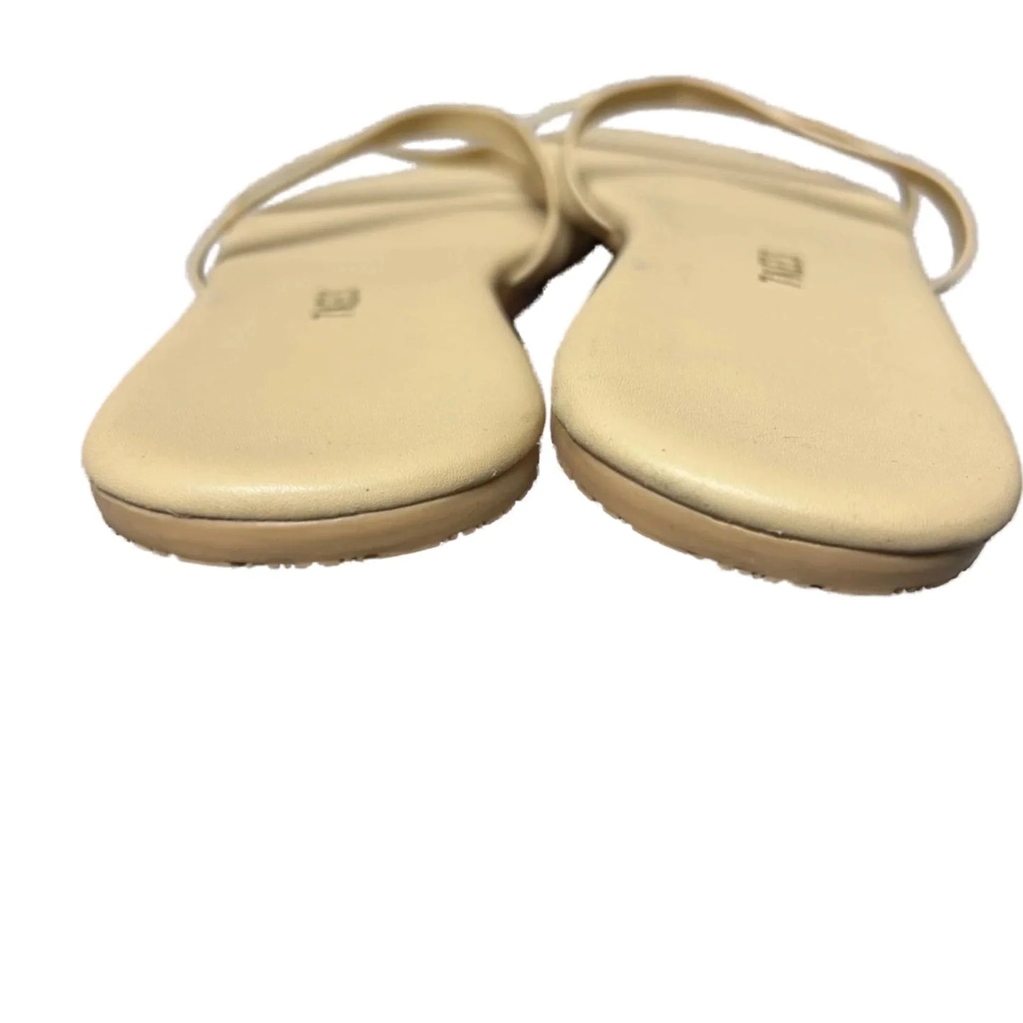 Sandals Flats By Tkees In Tan, Size: 10