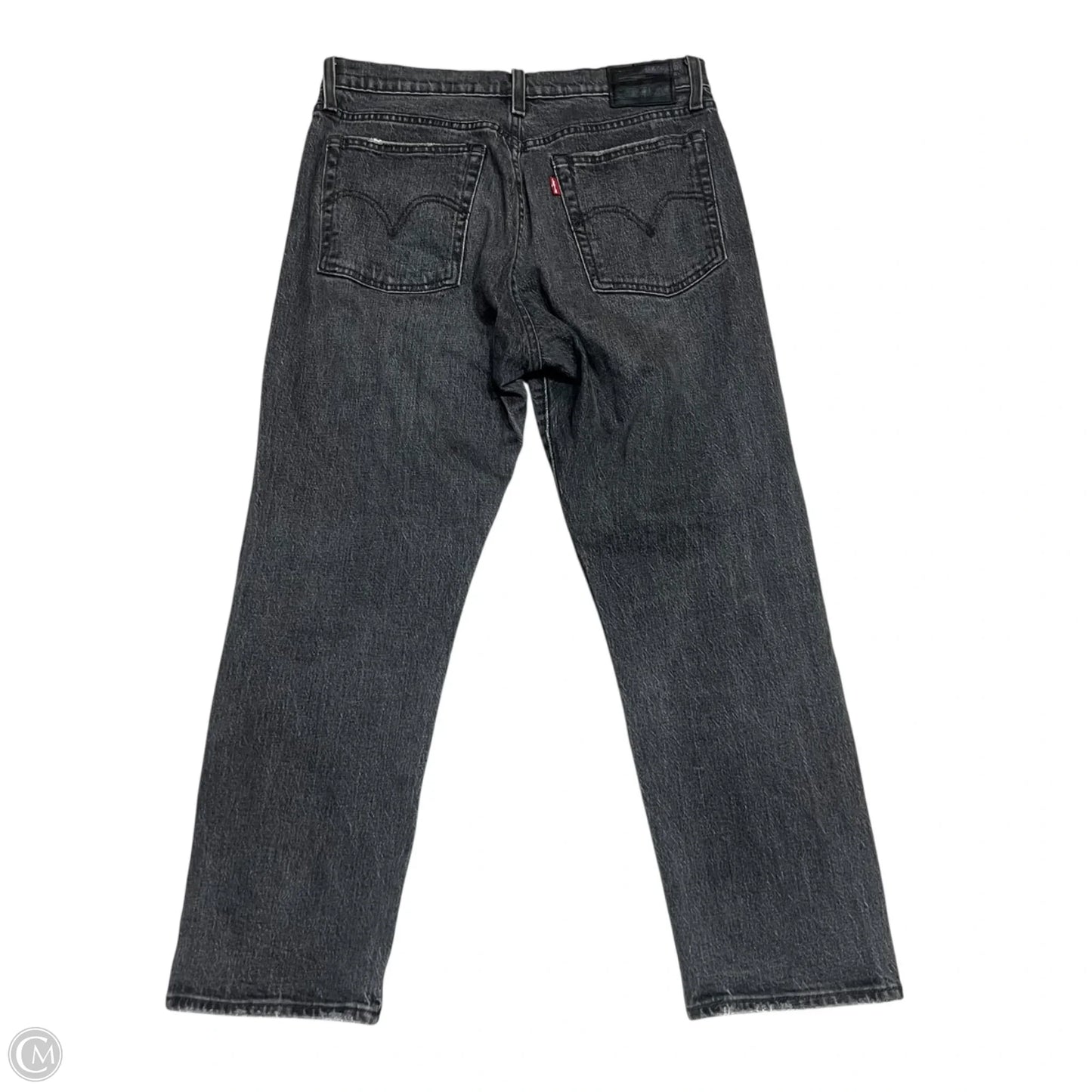 Jeans Straight By Levis In Grey Denim, Size: 8