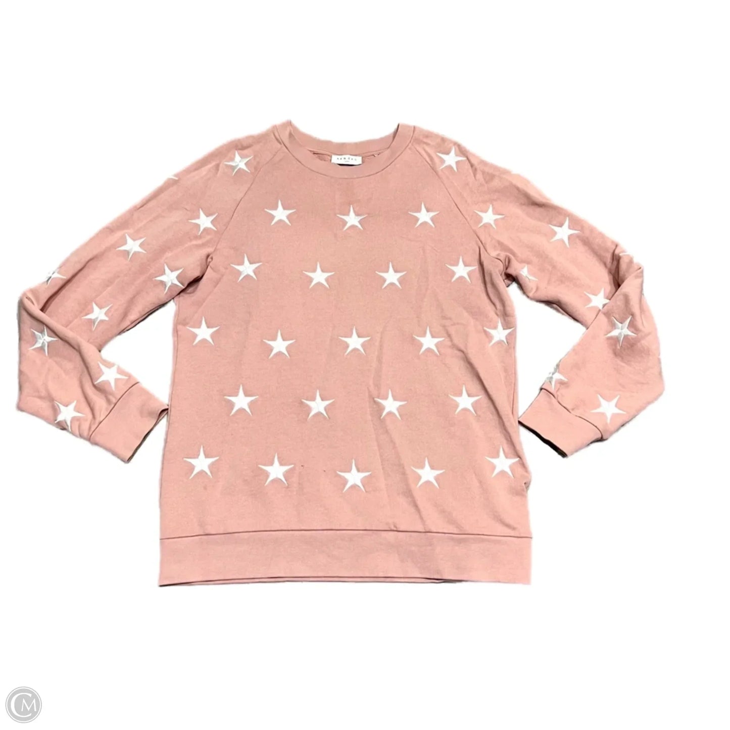Sweatshirt Designer By Sandro In Pink & White, Size: S