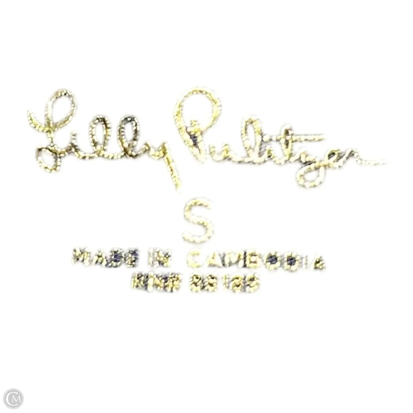 Top Short Sleeve Designer By Lilly Pulitzer In Blue, Size: S