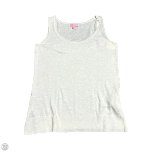 Top Sleeveless Designer By Lilly Pulitzer In Cream, Size: M