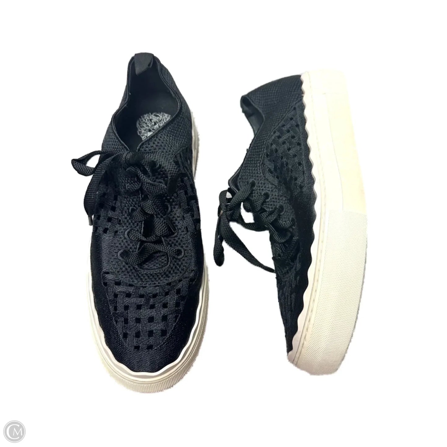 Shoes Sneakers By Vince Camuto In Black & Cream, Size: 8.5