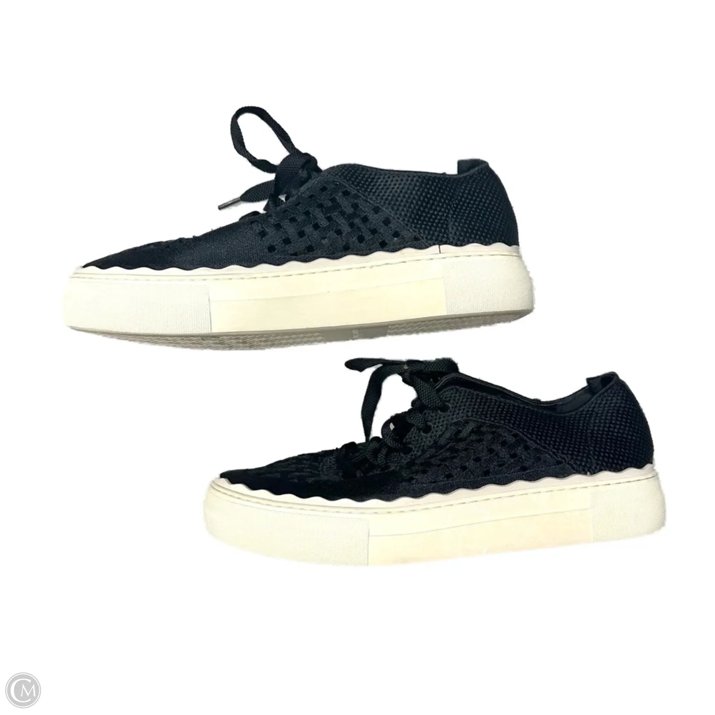 Shoes Sneakers By Vince Camuto In Black & Cream, Size: 8.5