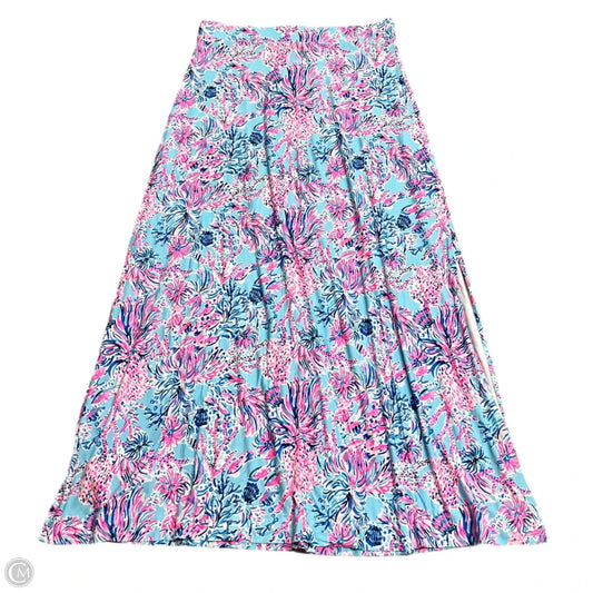 Skirt Designer By Lilly Pulitzer In Blue & Pink, Size: L